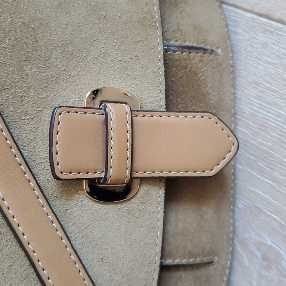 Michael Kors Romy Tan Leather Crossbody Bag - Picture 5 of 13